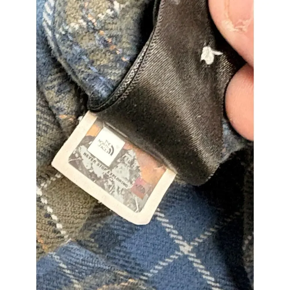 The North Face Shirt‎ Mens Medium Blue Plaid Arroyo Hiking Outdoor Flannel M
